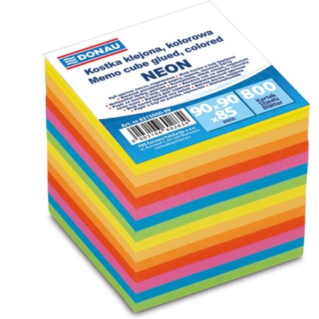 Kostka Donau Neonowa 90 X 90 Mm Mix 7 Kolorów Neonowych