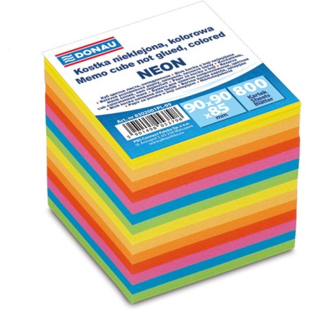 Kostka Donau Neonowa 90 X 90 Mm Mix 7 Kolorów Neonowych