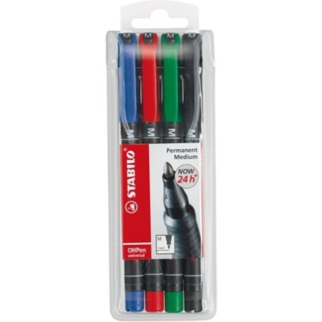 Zestaw 4 Foliopisów Stabilo Ohpen Universal