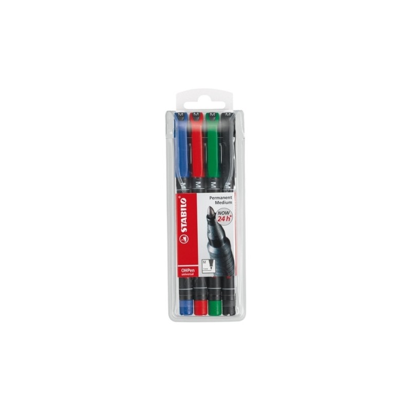 Zestaw 4 Foliopisów Stabilo Ohpen Universal