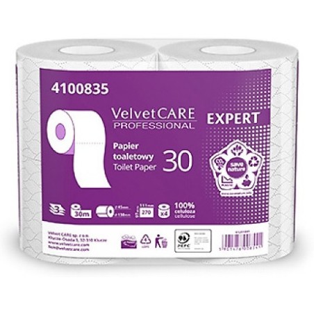 Papier Toaletowy Velvet Care Expert 3W Celuloza Białe (4)