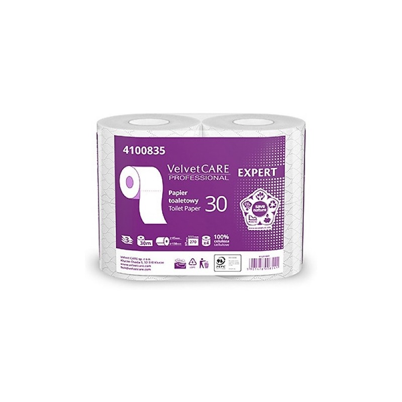 Papier Toaletowy Velvet Care Expert 3W Celuloza Białe (4)