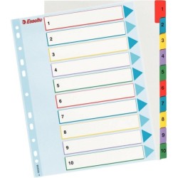 Przekładki Kartonowe Esselte Mylar A4 Maxi Numeryczne