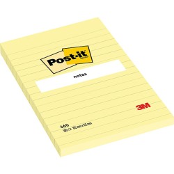 Bloczek Samoprzylepny Post-It® Żółte Z Nadrukiem 102 X 152 Mm 100 Kartek Żółty