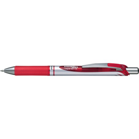 Pióro Kulkowe 0,7Mm Energel Czerwone Bl77-B Pentel