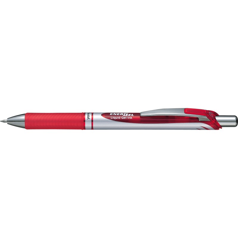 Pióro Kulkowe 0,7Mm Energel Czerwone Bl77-B Pentel