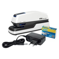 Zszywacz Elektryczny Rapid Optima Gripe, Do 20 Kartek, Na Baterię Lub Zasilacz, Biały, 2102349