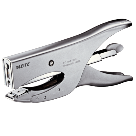Zszywacz Nożycowy Metaliczny Srebrny (24/6 24/8) 40 Kartek 55490081 Leitz