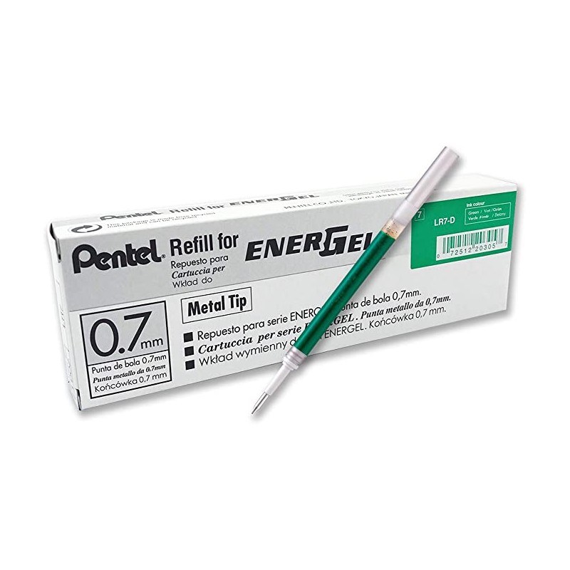 Wkład Energel 0,7Mm Zielony Lr7-D Pentel