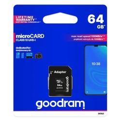 Karta Pamięci Goodram M1Aa-0640R12 (64Gb  Class 10  + Adapter)