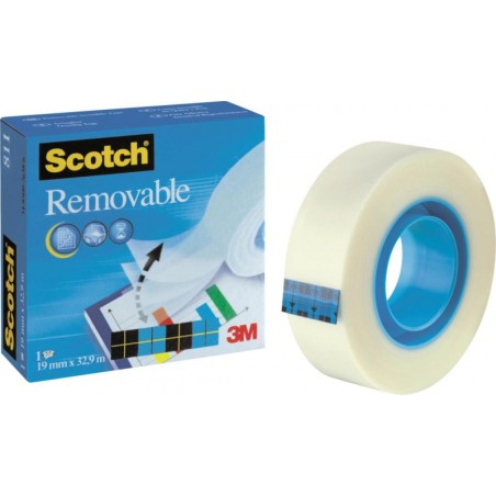 Taśma Biurowa, Do Repozycjonowania Scotch Removable (811), Matowa, 19Mm, 32, 9M