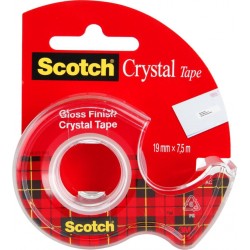 Taśma Biurowa Scotch Crystal Clear (6-1975), Transparentna, 19Mm, 7, 5M