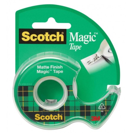 Taśma Biurowa Scotch Magic (890 8-1975), Matowa, Z Dyspenserem, 19Mm, 7, 5M