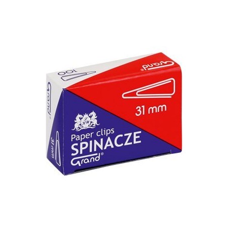Spinacz T-31 Mm Grand Trójkątny 10Op X 100Sztuk 110-1387