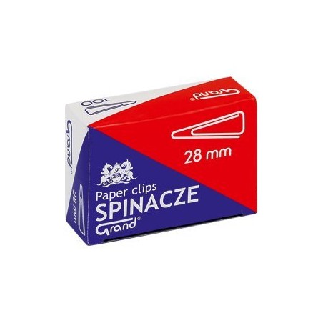 Spinacz T-28 Mm Grand Trójkątny 10Op X 100Sztuk 110-1386