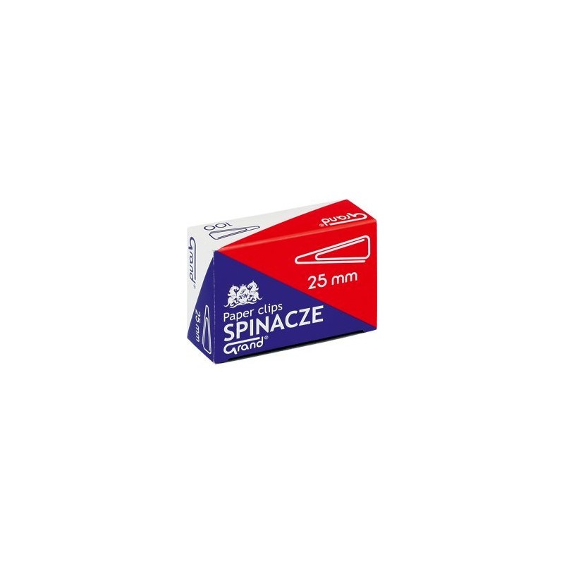 Spinacz T-25 Mm Grand Trójkątny 10Op X 100Sztuk 110-1385