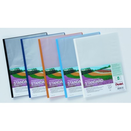 Skoroszyt Prezentacyjny, 15 Kieszeni Biały Dcp3415-W Pentel (X)