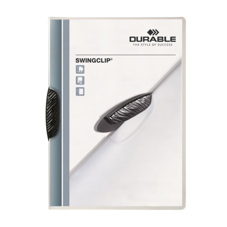 Skoroszyt Swingclip 30 Czarny 226001 1-30Kartek Durable
