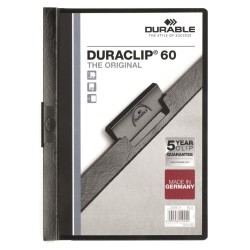 Skoroszyt Durable Duraclip Original 60 Czarny 2209-01