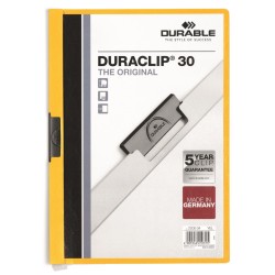 Skoroszyt Durable Duraclip Original 30 Żółty 2200-04