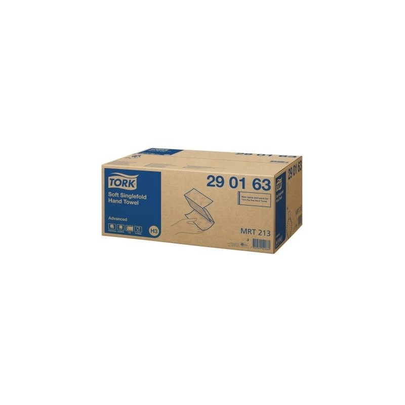 Ręcznik Składny Advanced Zz Biały 2 Warstwy 3750 Szt./Kart H3 Tork 290163, 15X250