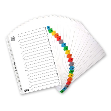 Przekładki Kartonowe Mylar A4, Alfabetyczne A-Z Kolorowe Karty Oxford 100204595