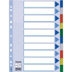 Przekładki Plastikowe Z Pp A4 Esselte 10 Kart 15261