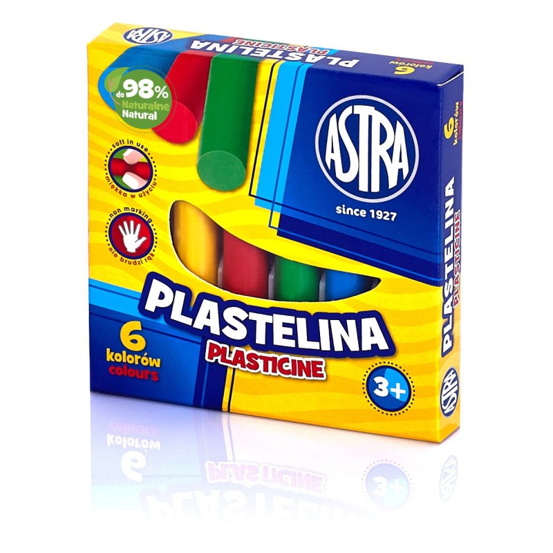 Plastelina Astra 6 Kolorów, 83811905