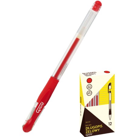 Pióro Żelowe Gr-101 Czerwone Grand 160-1026