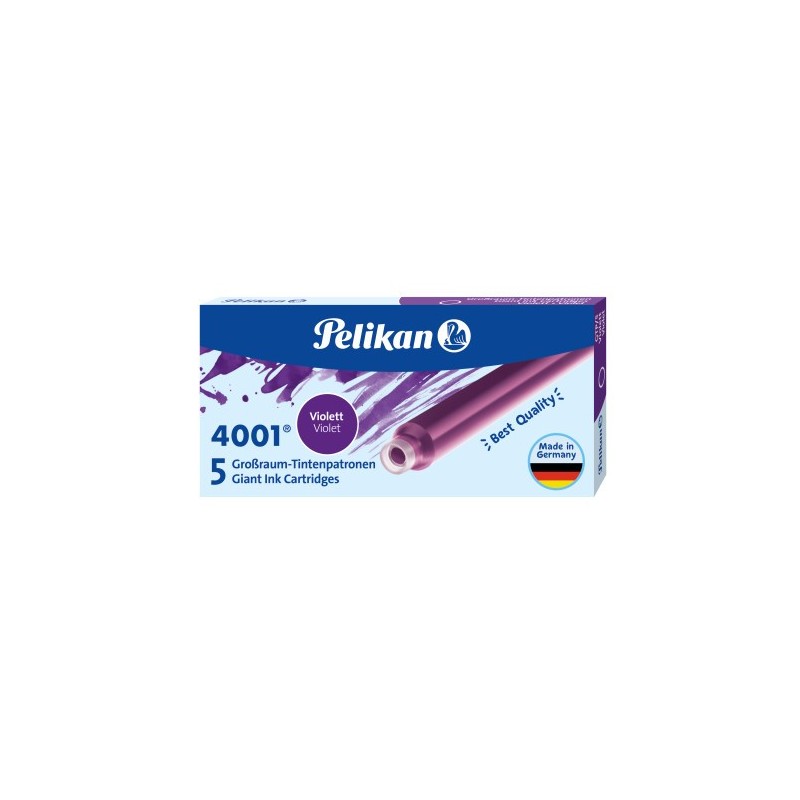Naboje Do Piór, Długie Fioletowe 300004111 Pelikan