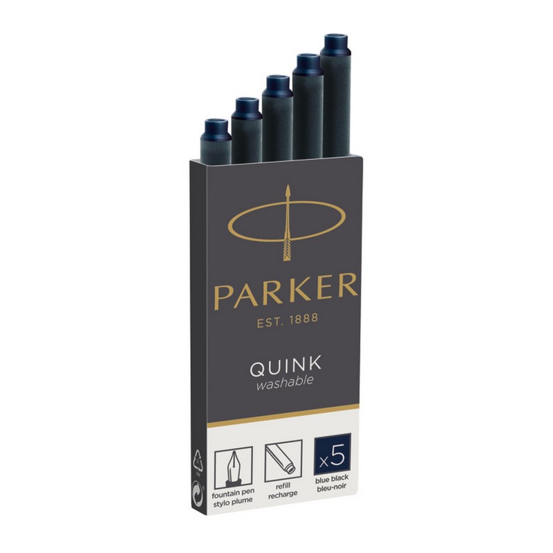 Naboje Z Atramentem Quink - Standard Granatowy - 5 Szt. W Pudełku 1950385 Parker