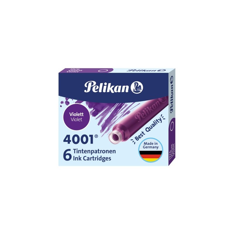Naboje Do Piór, Krótkie Fioletowe 400142568 Pelikan