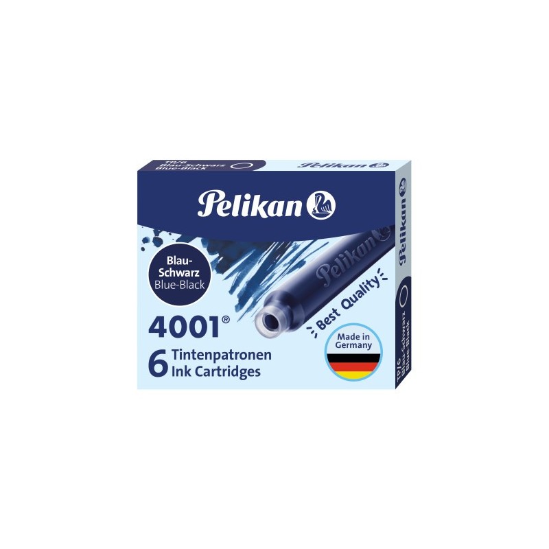 Naboje Do Piór, Krótkie Niebiesko-Czarne 100435989 Pelikan