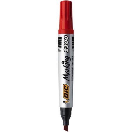 Marker Permanentny Bic Fine Czerwony,  1445 03