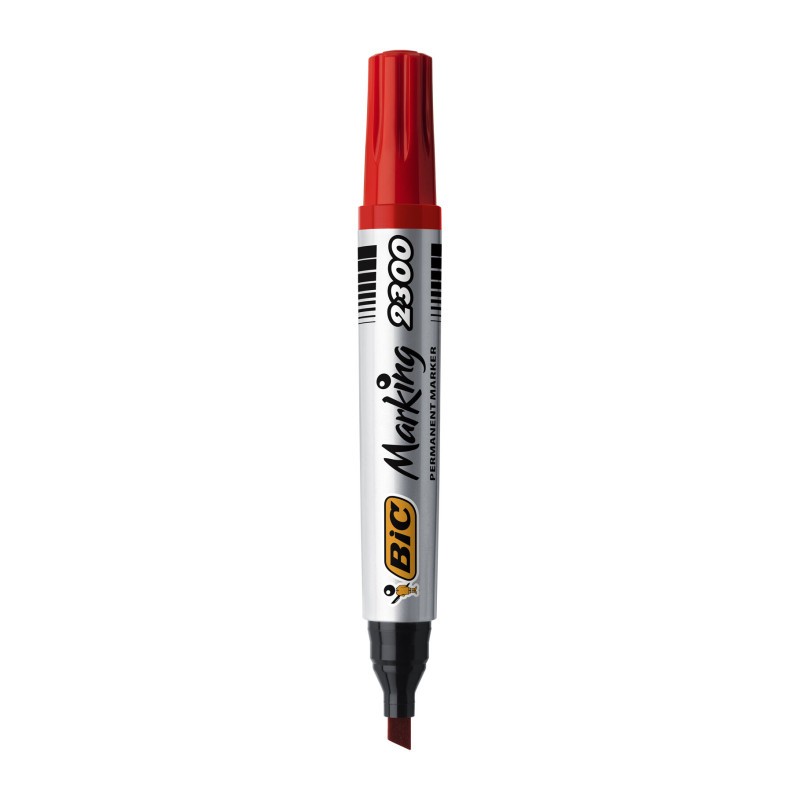 Marker Permanentny Bic Fine Czerwony,  1445 03