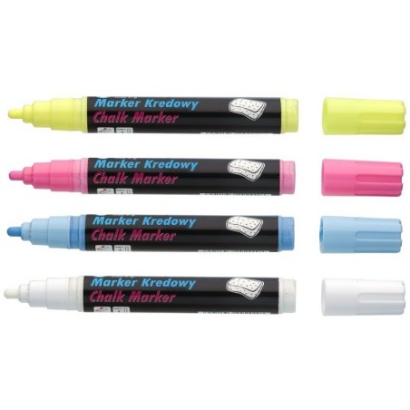 Marker Kredowy, Końcówka Okrągła 4,5Mm, 8G Tuszu Żółty To-292 Toma
