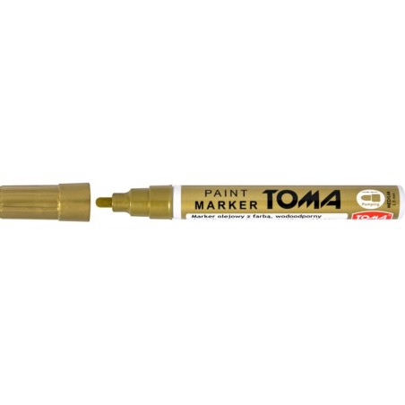Marker Olejowy, Fibrowa Końcówka 2,5Mm, Złoty To-440 Toma