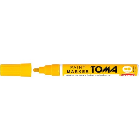 Marker Olejowy, Fibrowa Końcówka 2,5Mm, Żółty To-440 Toma