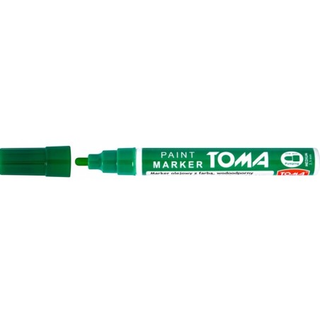 Marker Olejowy, Fibrowa Końcówka 2,5Mm, Zielony To-440 Toma