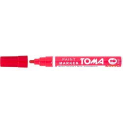 Marker Olejowy, Fibrowa Końcówka 2,5Mm, Czerwony To-440 Toma