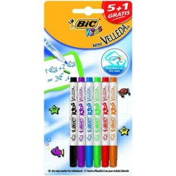 Marker Suchościeralny Bic Kids Mini Velleda Marker Suchościeralny Mix Blister 6Szt, 8413871