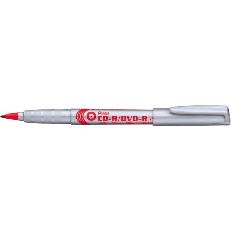 Marker Do Opisywania Płyt Cd Czerwony Nms51-B Pentel