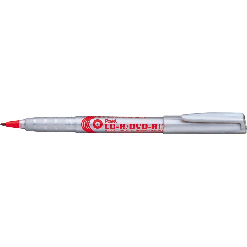 Marker Do Opisywania Płyt Cd Czerwony Nms51-B Pentel