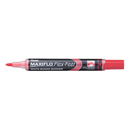 Marker Maxiflo Z Elastyczną Końcówką Flex Feel Czerwony Mwl5Sbf -B Pentel