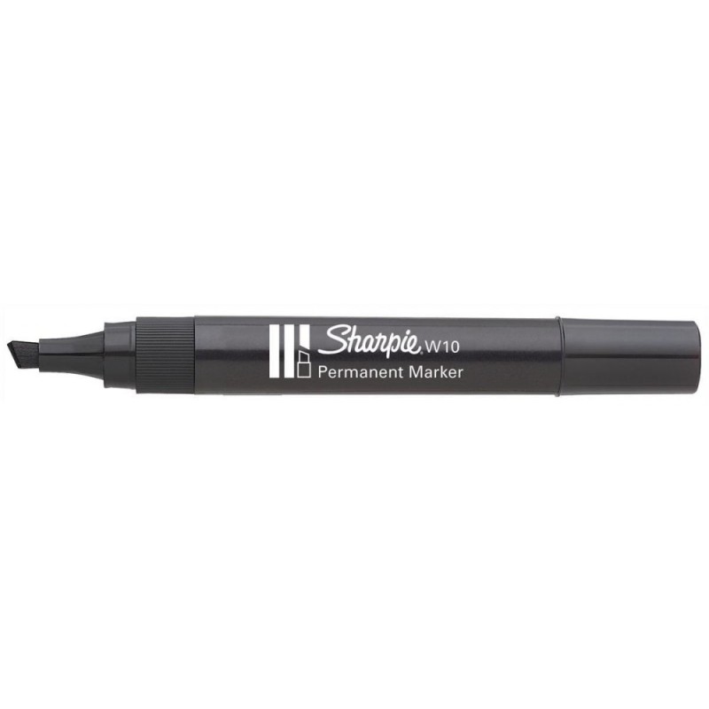 Marker Permanentny W10 Ścięty Czarny Sharpie S0192654