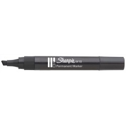 Marker Permanentny W10 Ścięty Czarny Sharpie S0192654