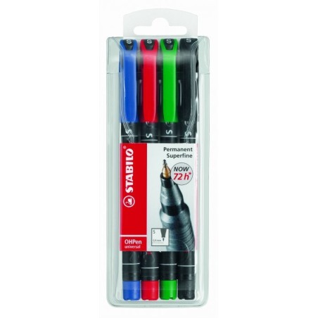 Foliopis Stabilo Ohpen Niezmywalny 0.4Mm 4Sztuki. W Etui 841/4