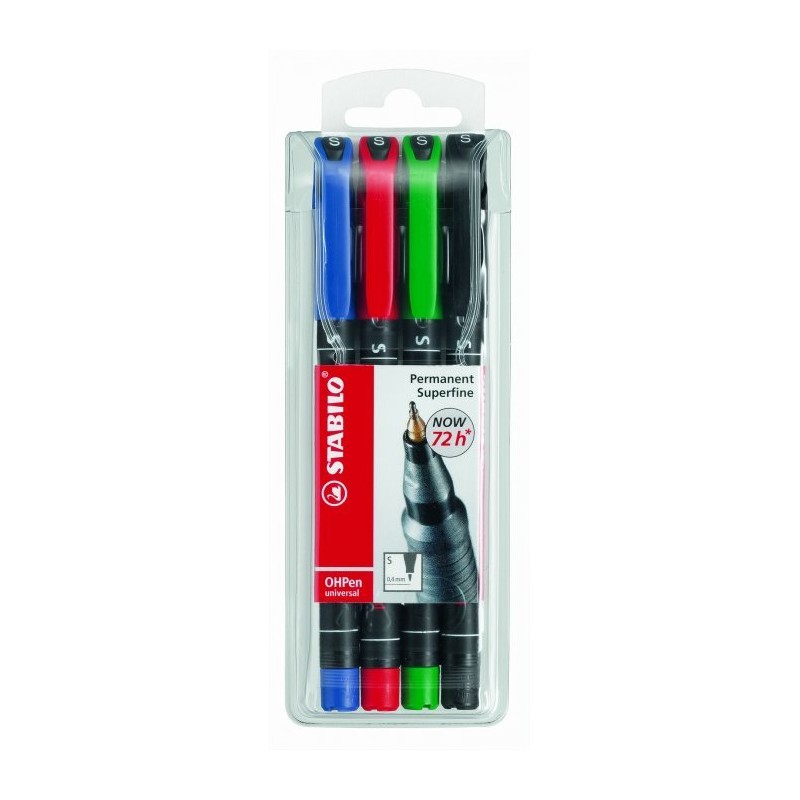 Foliopis Stabilo Ohpen Niezmywalny 0.4Mm 4Sztuki. W Etui 841/4