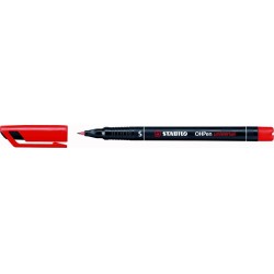 Foliopis Stabilo Ohpen Niezmywalny 0.4Mm Czerwony 841/40