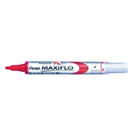 Marker Suchościeralny Czerwony Mwl5Mb Pentel Maxiflo (Z Tłoczkiem)